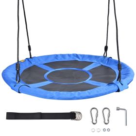 700LBS Weight Capacity 40" Flying Saucer Swing for Kids Outdoor, Large Round Tire Swings for Trees and Swingset