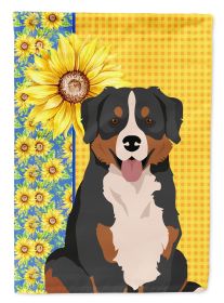 Summer Sunflowers Bernese Mountain Dog Garden Flag Mailbox Flag Decorative Yard Flag Banner Outside Patio Artwork Yard Flower Beds, Garden Size