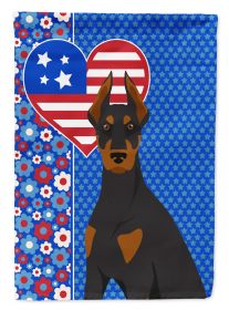 Black and Tan Doberman Pinscher USA American Garden Flag Mailbox Flag Decorative Yard Flag Banner Outside Patio Artwork Yard Flower Beds, Garden Size