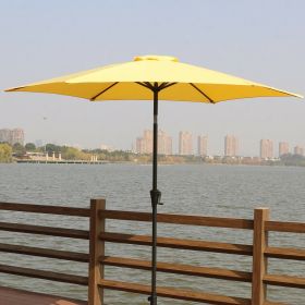 9' Pole Umbrella With Carry Bag, Yellow