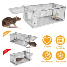 Rat Trap Cage Humane Live Rodent Trap Cage Mouse Control Bait Catch