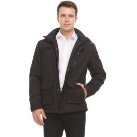 Helios " The Heated Coat" (Color: Black, size: large)